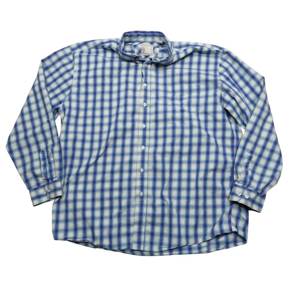 Roper Other - Roper Shirt Mens 2XL Blue Plaid Button Front Western Long Sleeve Cowboy Casual
